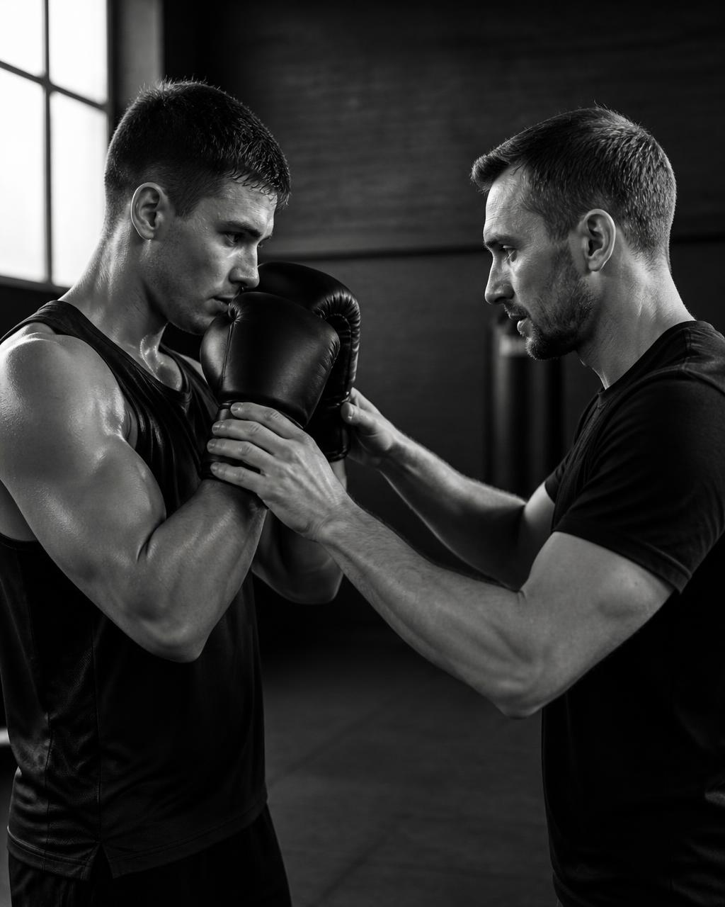 Private one-to-one boxing coaching session