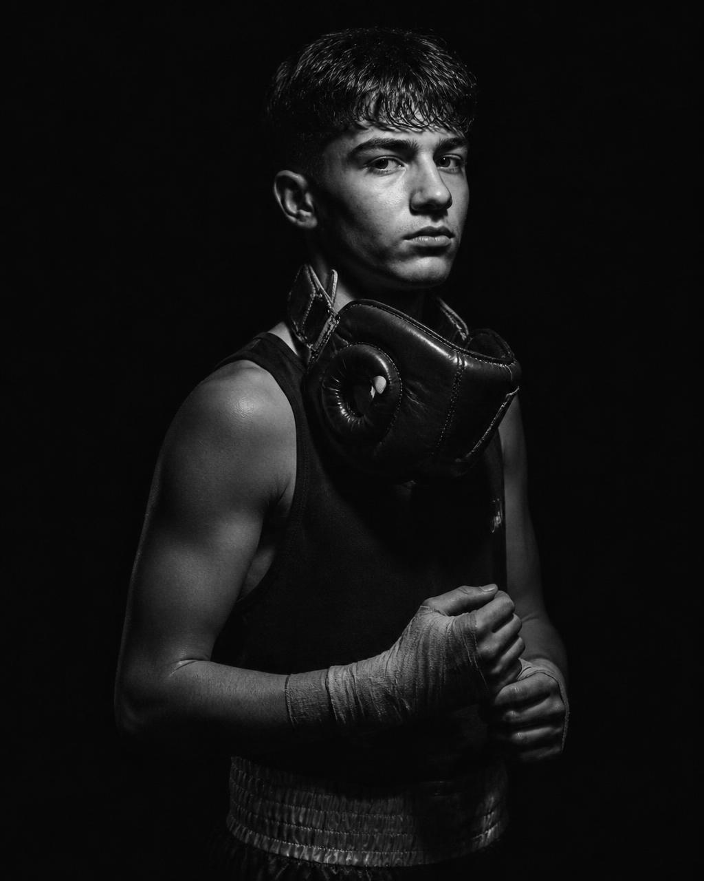 Fight Factory junior boxer portrait